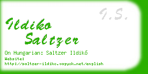 ildiko saltzer business card