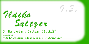 ildiko saltzer business card